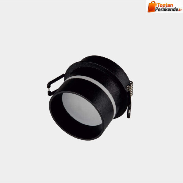 Cata Ct-5017 Tazı Dekoratif Spot Siyah Boş Kasa
